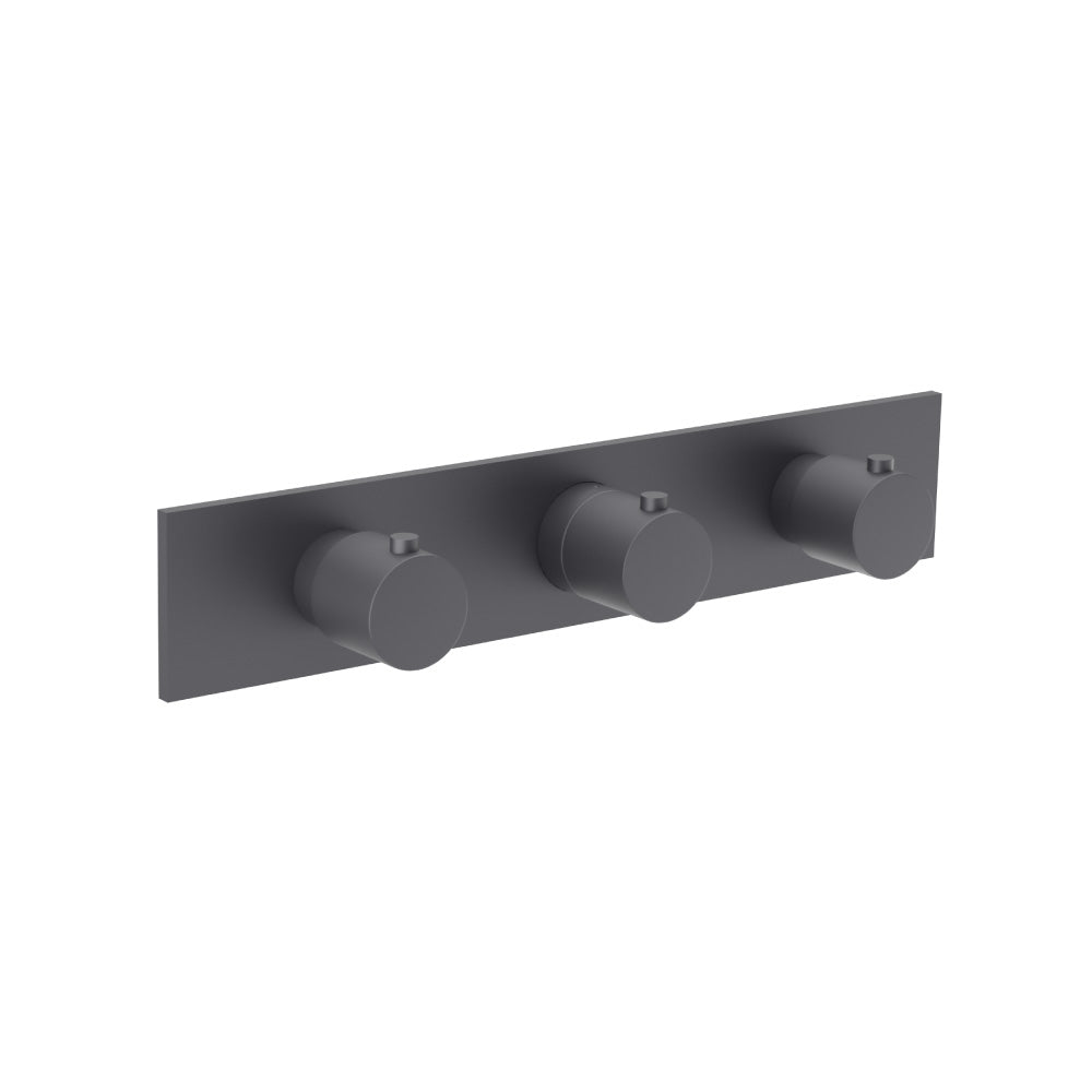 3/4" Horizontal Thermostatic Valve with 2 Volume Controls &  Trim