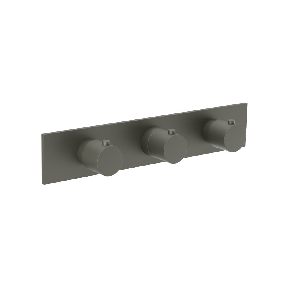 3/4" Horizontal Thermostatic Valve with 2 Volume Controls &  Trim