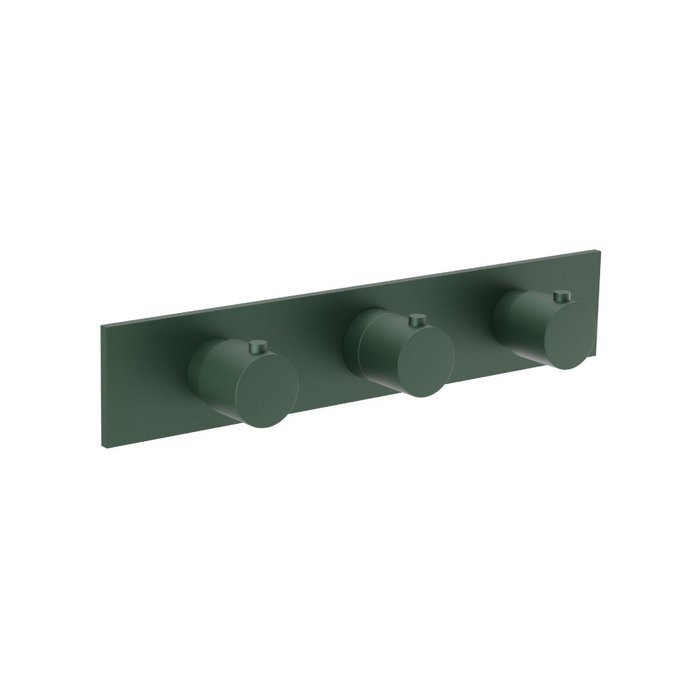 3/4" Horizontal Thermostatic Valve with 2 Volume Controls &  Trim