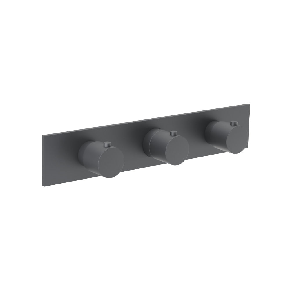 3/4" Horizontal Thermostatic Valve with 2 Volume Controls &  Trim