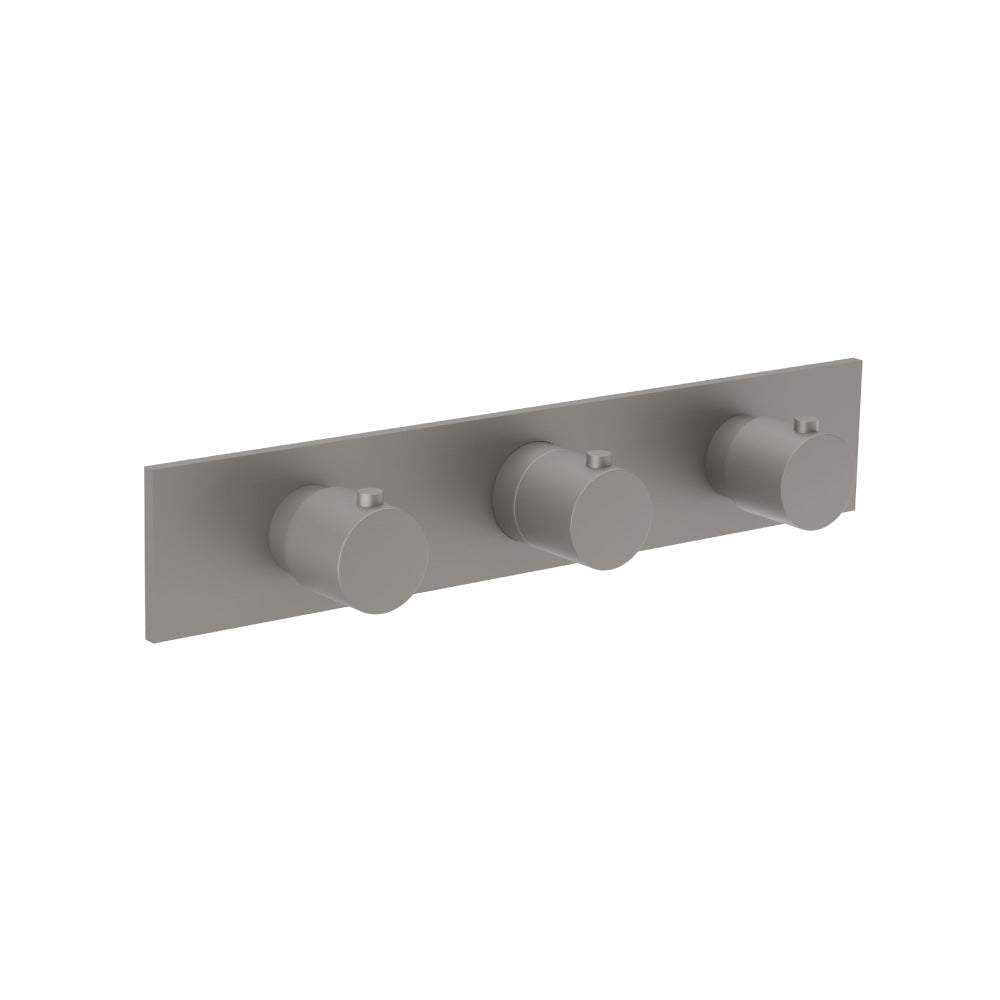 3/4" Horizontal Thermostatic Valve with 2 Volume Controls &  Trim