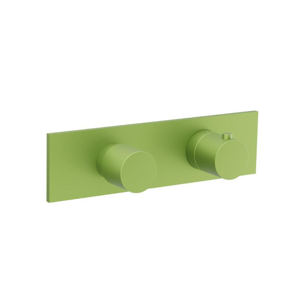 3/4" Horizontal Thermostatic Shower Valve & Trim - 2 Output