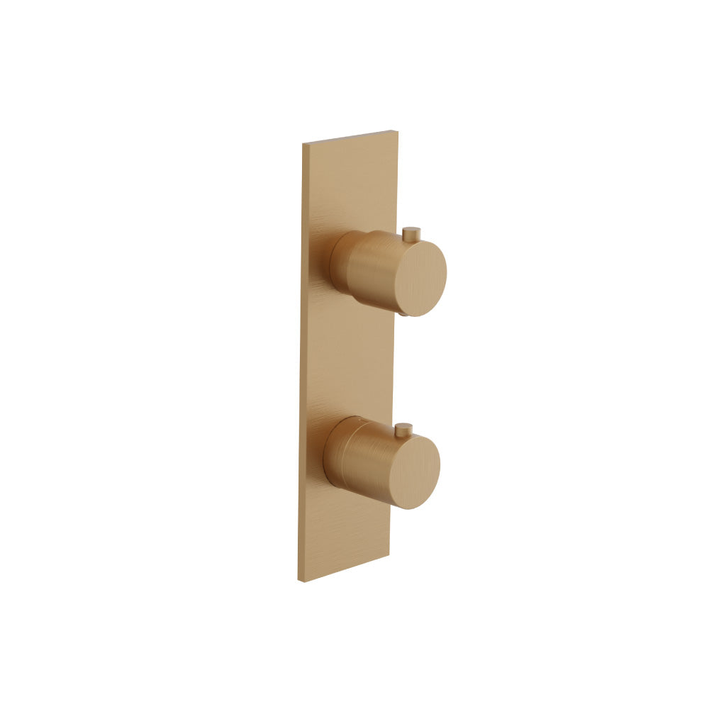 3/4" Horizontal Thermostatic Shower Valve & Trim - 1- Output