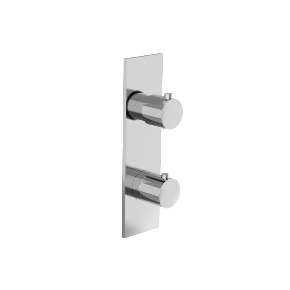 3/4" Horizontal Thermostatic Shower Valve & Trim - 1- Output