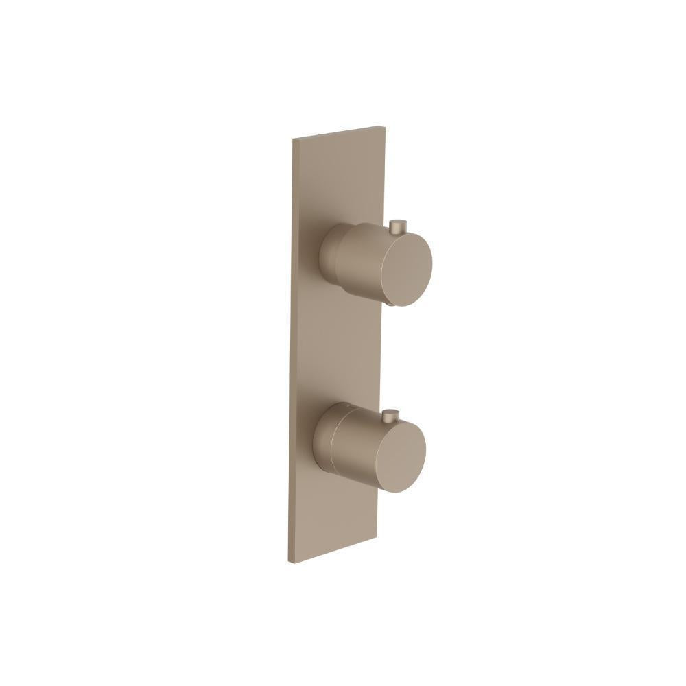 3/4" Horizontal Thermostatic Shower Valve & Trim - 1- Output