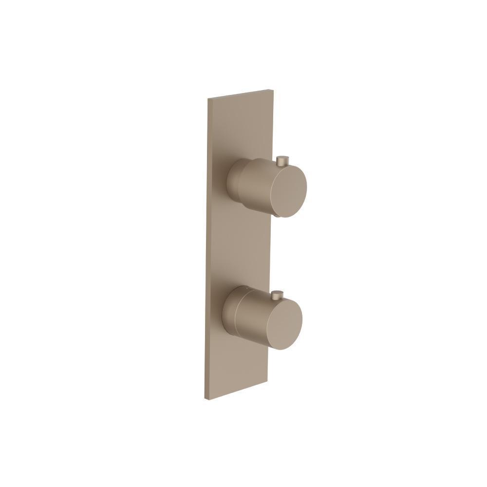 3/4" Horizontal Thermostatic Shower Valve & Trim - 1- Output