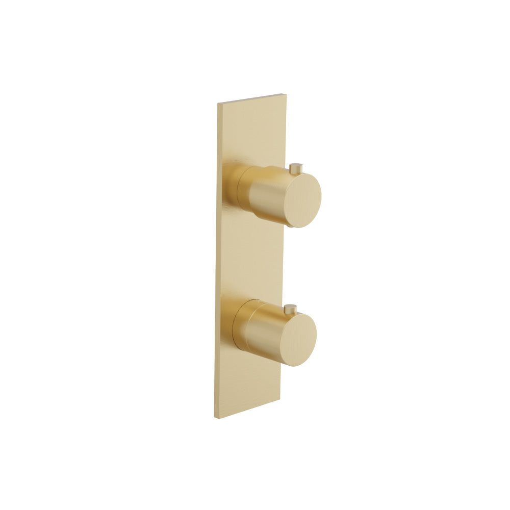 3/4" Horizontal Thermostatic Shower Valve & Trim - 1- Output