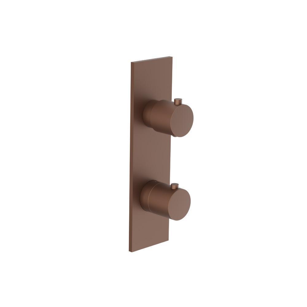 3/4" Horizontal Thermostatic Shower Valve & Trim - 1- Output