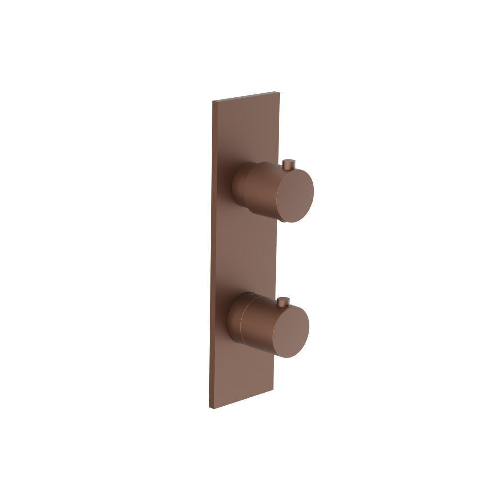 3/4" Horizontal Thermostatic Shower Valve & Trim - 1- Output