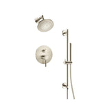 Two Output Shower Set With Shower Head, Hand Held And Slide Bar