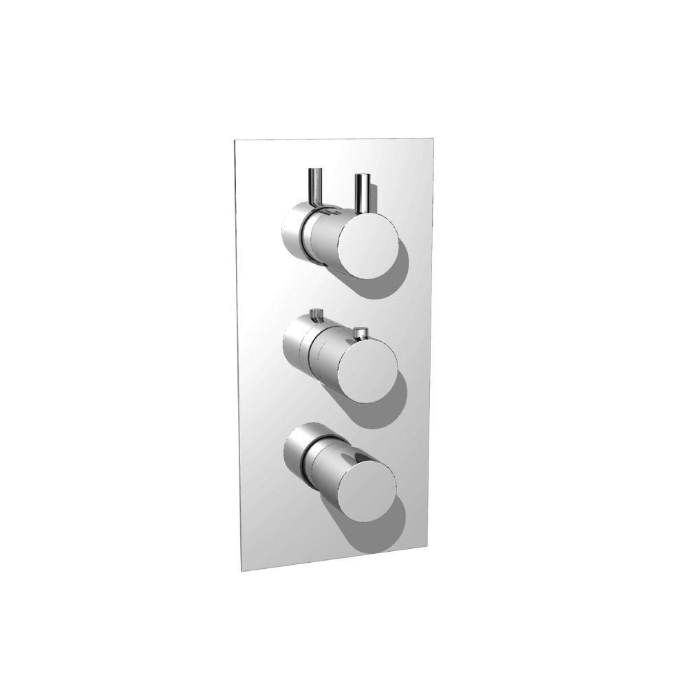 3/4" Thermostatic Valve With Trim - 3 Output