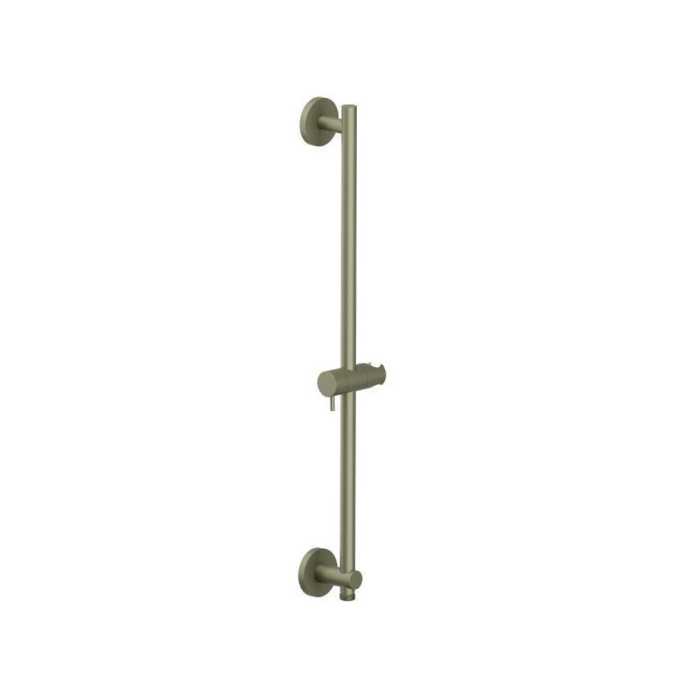 Round Shower Slide Bar With Integrated Wall Elbow
