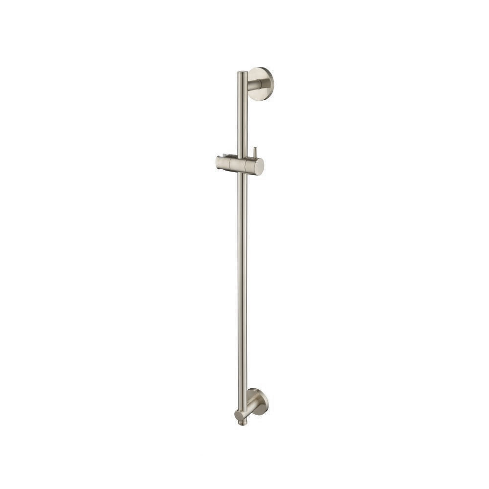Round Shower Slide Bar With Integrated Wall Elbow