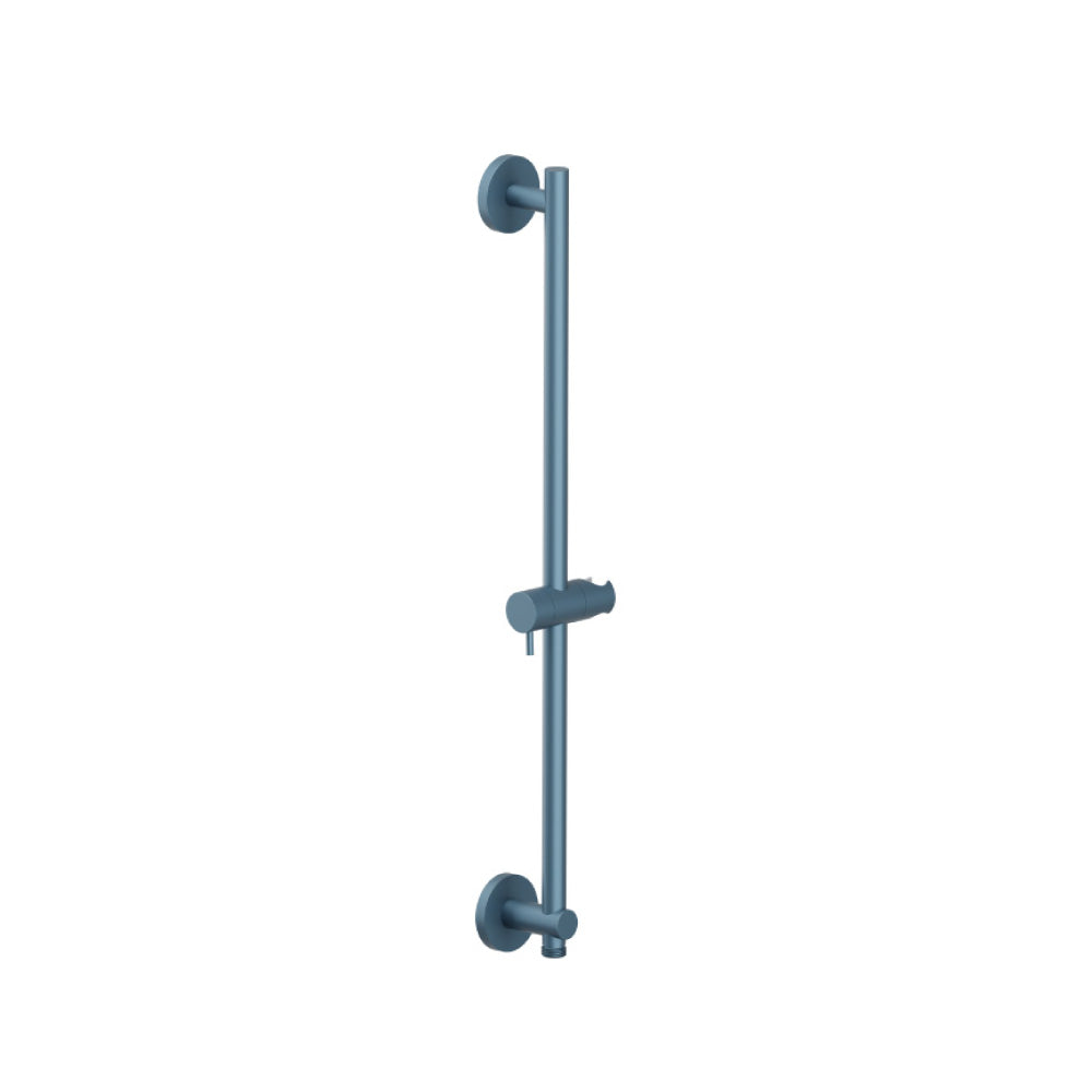 Round Shower Slide Bar With Integrated Wall Elbow