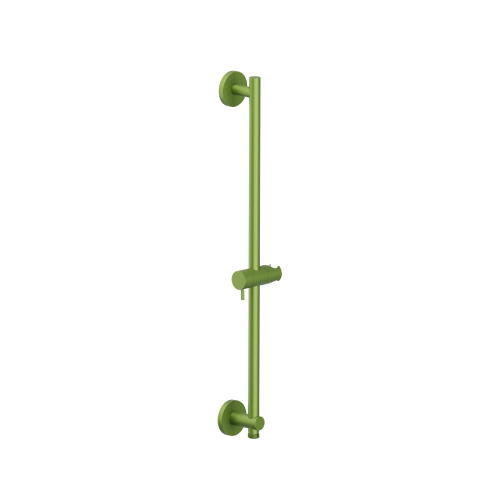 Round Shower Slide Bar With Integrated Wall Elbow