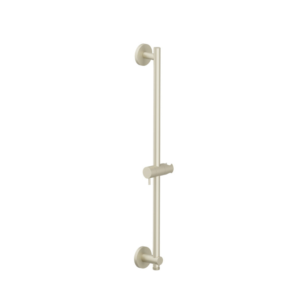Round Shower Slide Bar With Integrated Wall Elbow