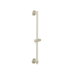 Round Shower Slide Bar With Integrated Wall Elbow