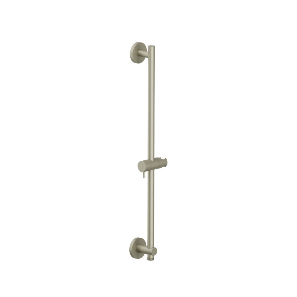 Round Shower Slide Bar With Integrated Wall Elbow