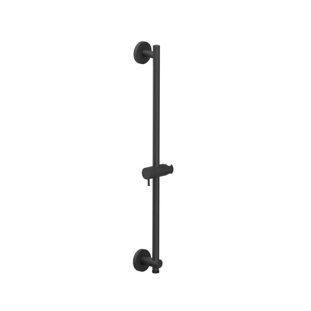 Round Shower Slide Bar With Integrated Wall Elbow