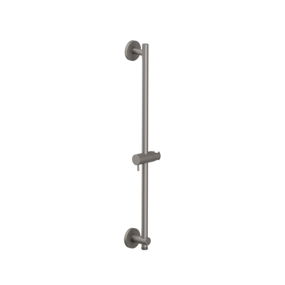 Round Shower Slide Bar With Integrated Wall Elbow