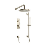 Two Output Shower Set With Shower Head, Hand Held And Slide Bar
