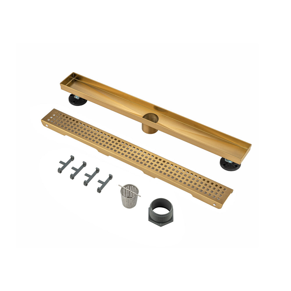 24" Decorative Linear Drain with 2" Outlet