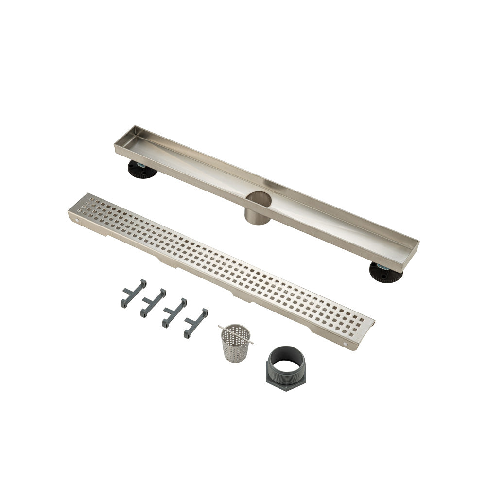 24" Decorative Linear Drain with 2" Outlet