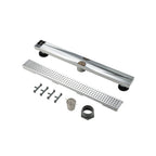 24" Decorative Linear Drain with 2" Outlet