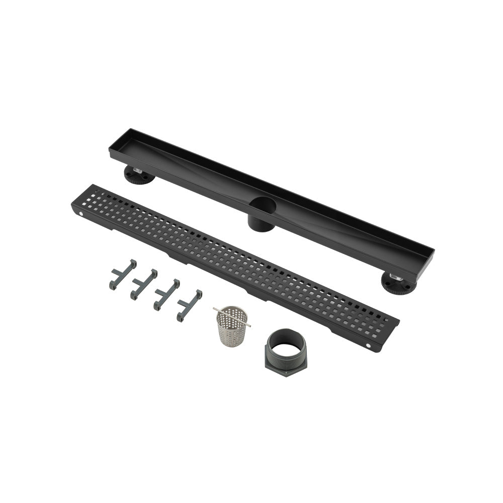 24" Decorative Linear Drain with 2" Outlet