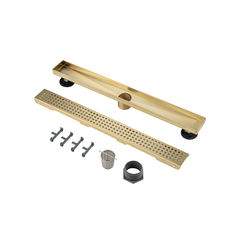 24" Decorative Linear Drain with 2" Outlet