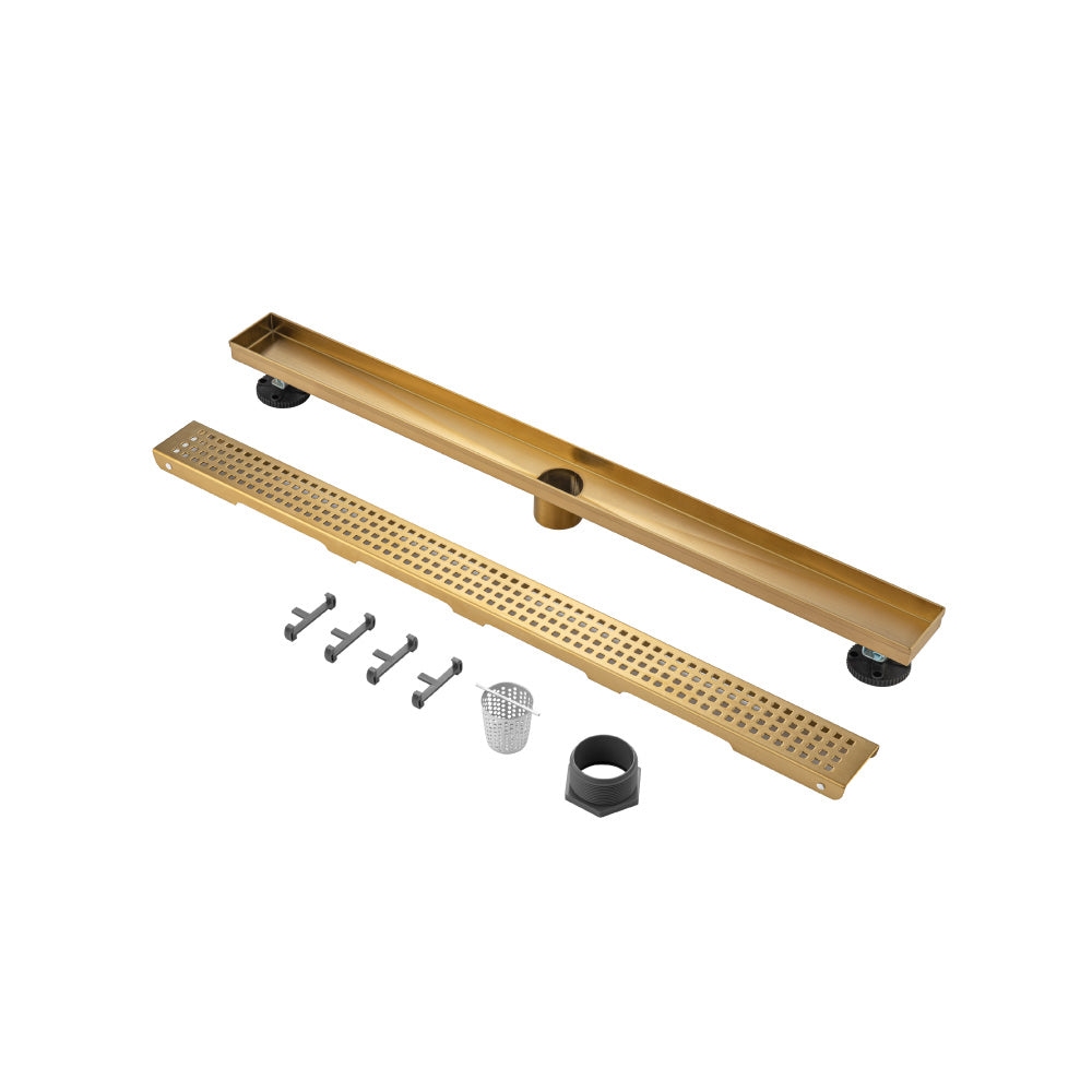 32" Decorative Linear Drain with 2" Outlet