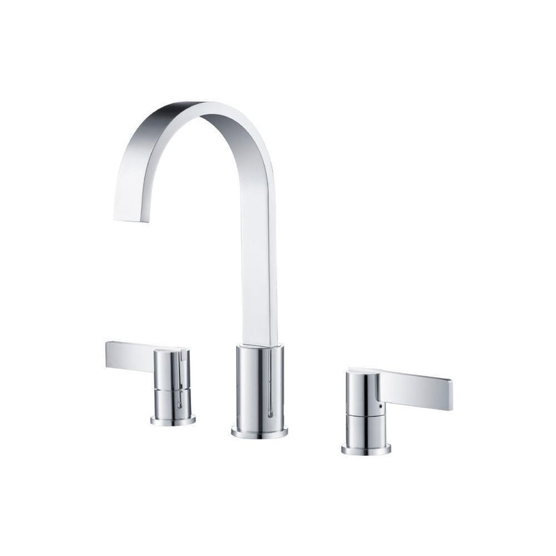 Three Hole 8" Widespread Two Handle Bathroom Faucet