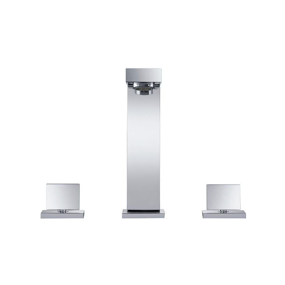 Three Hole 8" Widespread Two Handle Bathroom Faucet