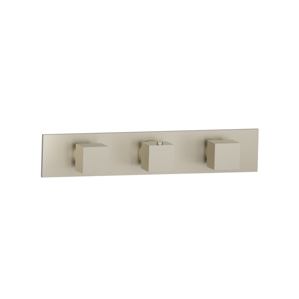 3/4" Horizontal Thermostatic Valve with 2 Volume Controls &  Trim