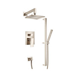 Two Output Shower Set With Shower Head, Hand Held And Slide Bar