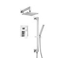 Two Output Shower Set With Shower Head, Hand Held And Slide Bar