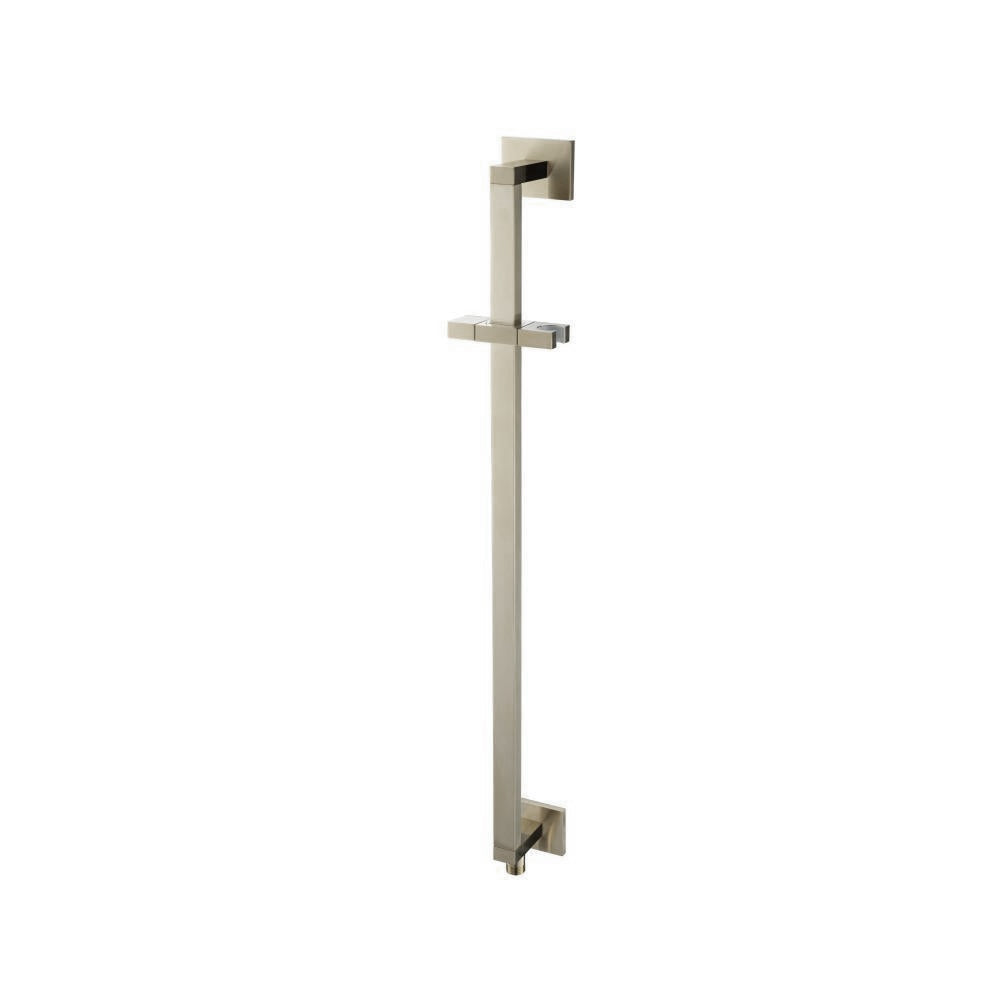 Square Shower Slide Bar With Integrated Wall Elbow