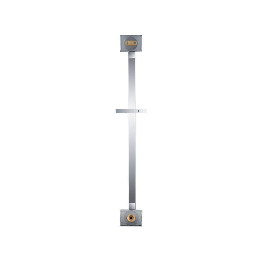 Square Shower Slide Bar With Integrated Wall Elbow