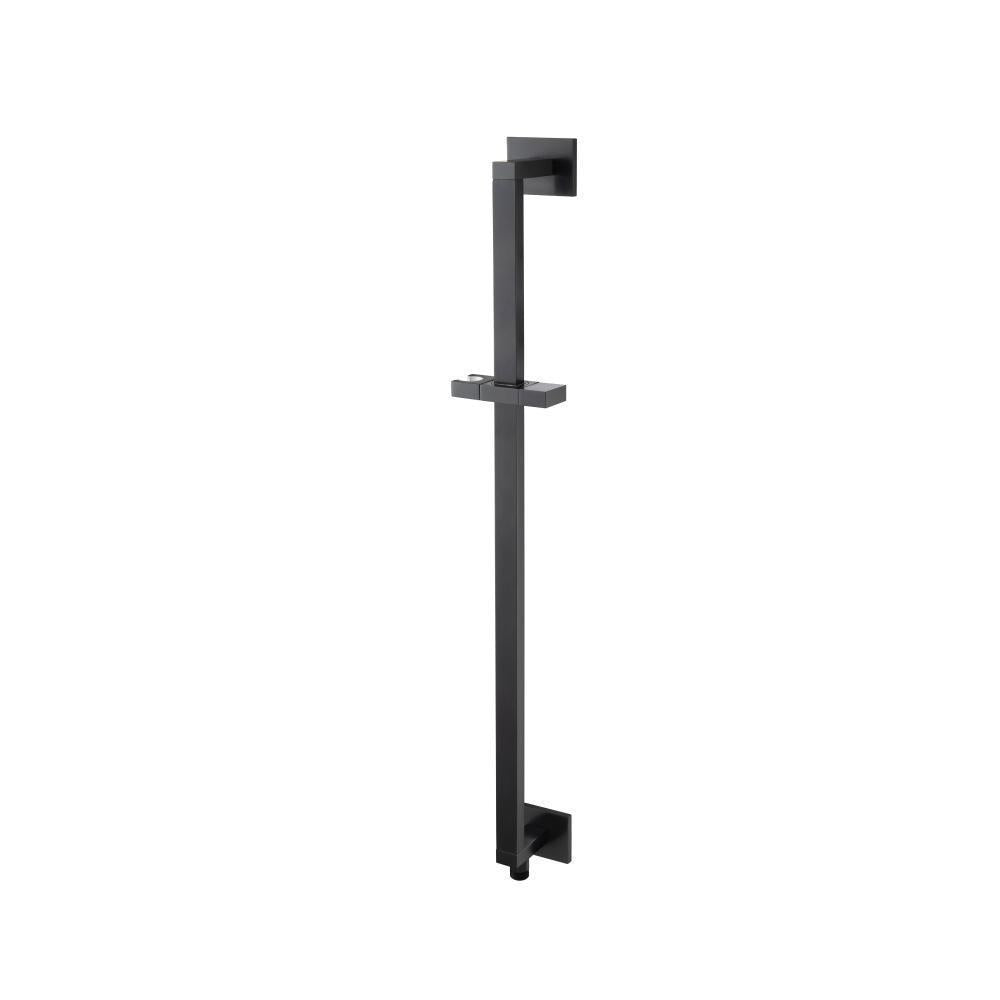 Square Shower Slide Bar With Integrated Wall Elbow