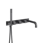 Wall Mount Tub Filler With Hand Shower