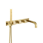 Wall Mount Tub Filler With Hand Shower
