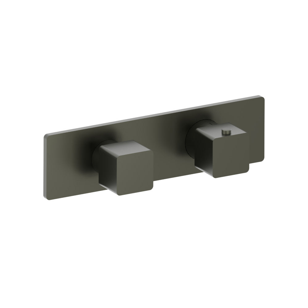 3/4" Horizontal Thermostatic Shower Valve & Trim - 3 Output