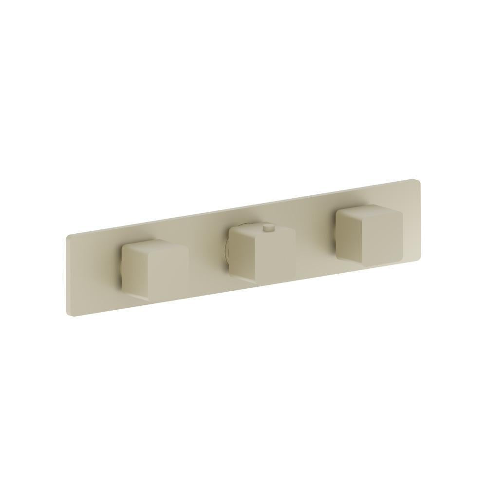 3/4" Horizontal Thermostatic Valve with 2 Volume Controls &  Trim