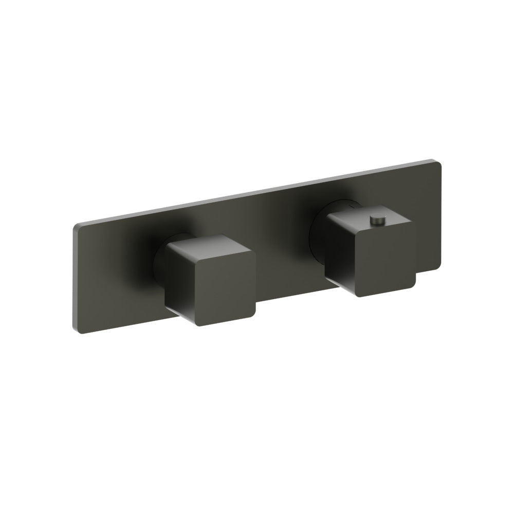 3/4" Horizontal Thermostatic Shower Valve & Trim - 2 Output