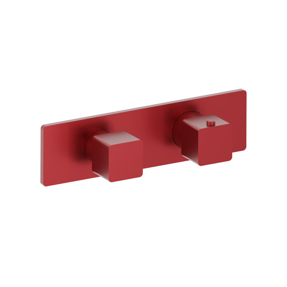 3/4" Horizontal Thermostatic Shower Valve & Trim - 2 Output