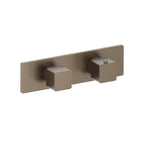 3/4" Horizontal Thermostatic Shower Valve & Trim - 2 Output
