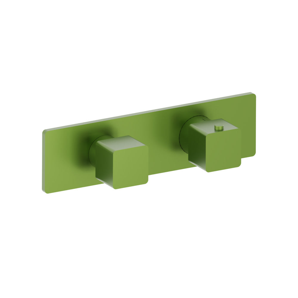 3/4" Horizontal Thermostatic Shower Valve & Trim - 2 Output