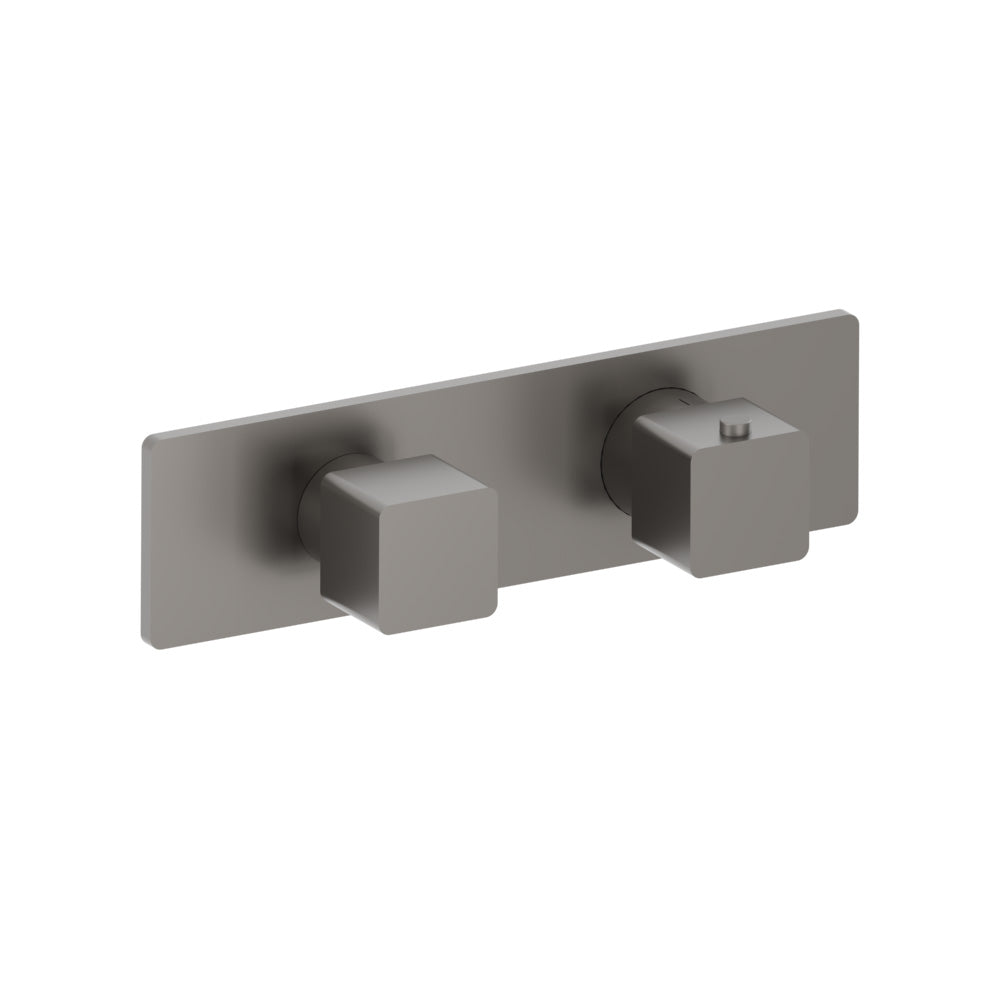 3/4" Horizontal Thermostatic Shower Valve & Trim - 2 Output