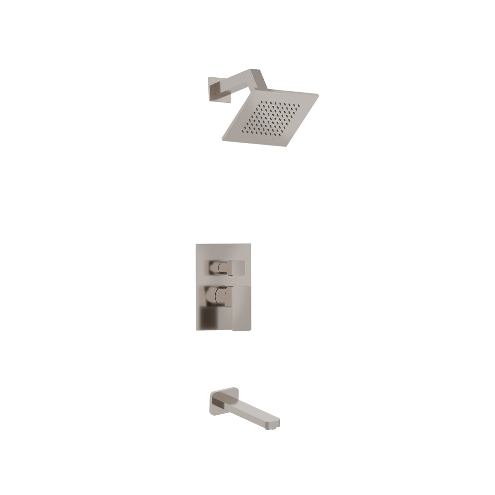 Two Output Shower Set With Shower Head And Tub Spout