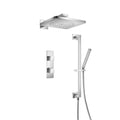 Two Output Shower Set With Shower Head, Hand Held And Slide Bar